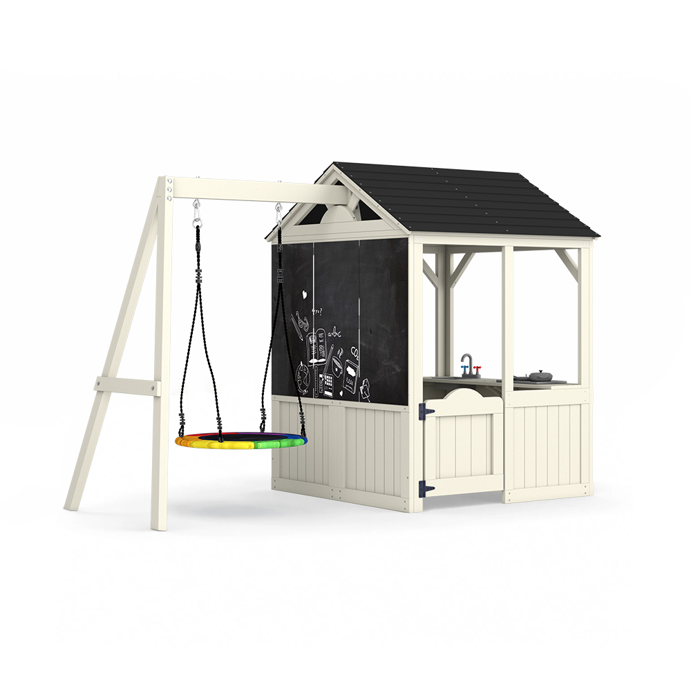 Kids Outdoor Wooden Playset - Mobilier de jardin, maisonnette pour enfants,