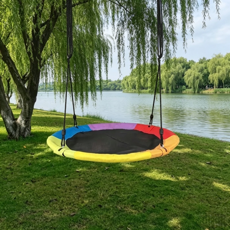 Kids Outdoor Hammock - Hamac circulaire en toile Oxford pour