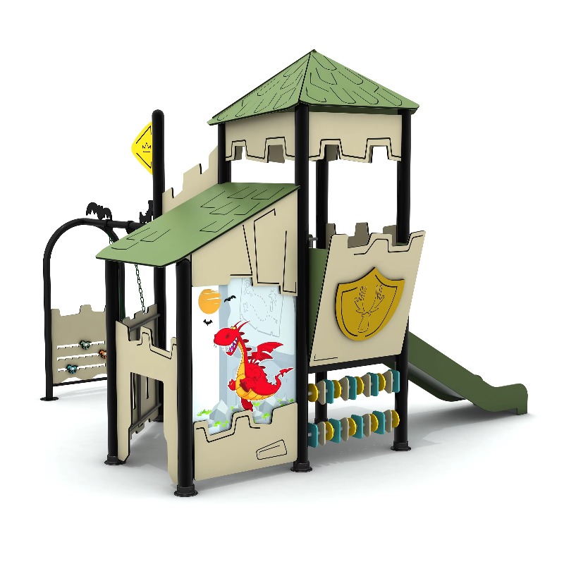 Kids Outdoor Wooden Playset - Structure de jeu extérieure en bois