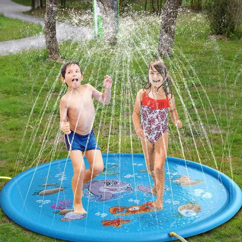 Kids Outdoor Water Sprinkler - Piscines à éclaboussures d'eau pour enfants,