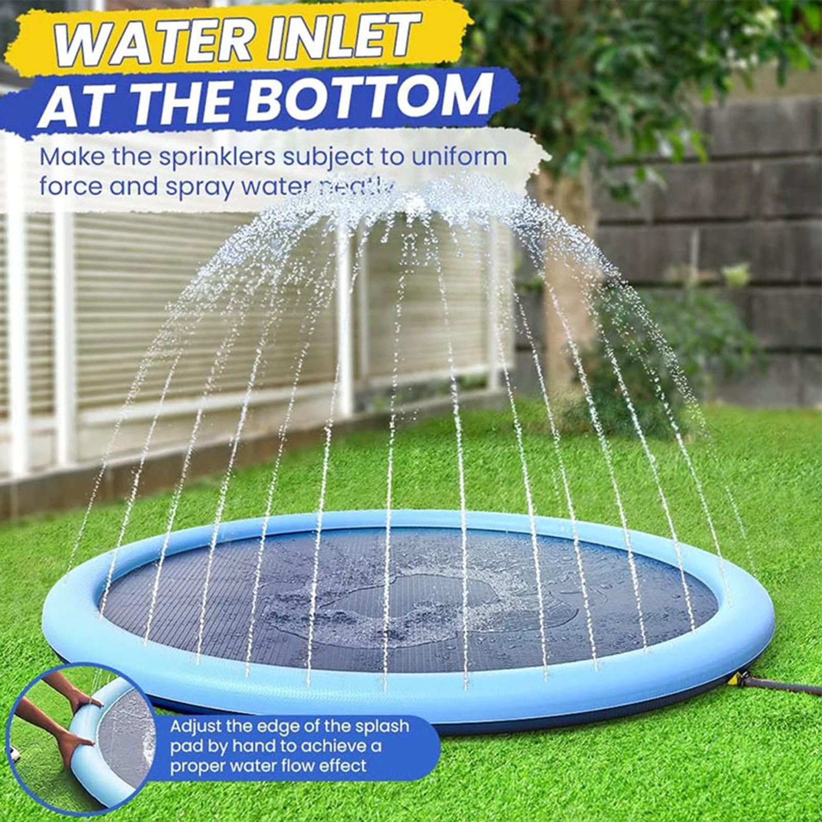 Kids Outdoor Water Sprinkler - Tapis de jeu aquatique gonflable pour