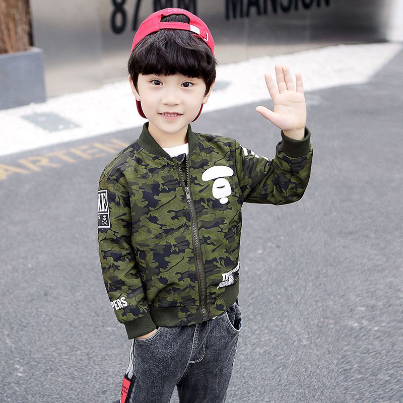 Kids Outdoor Set - Veste de Baseball Camouflage pour garçon,