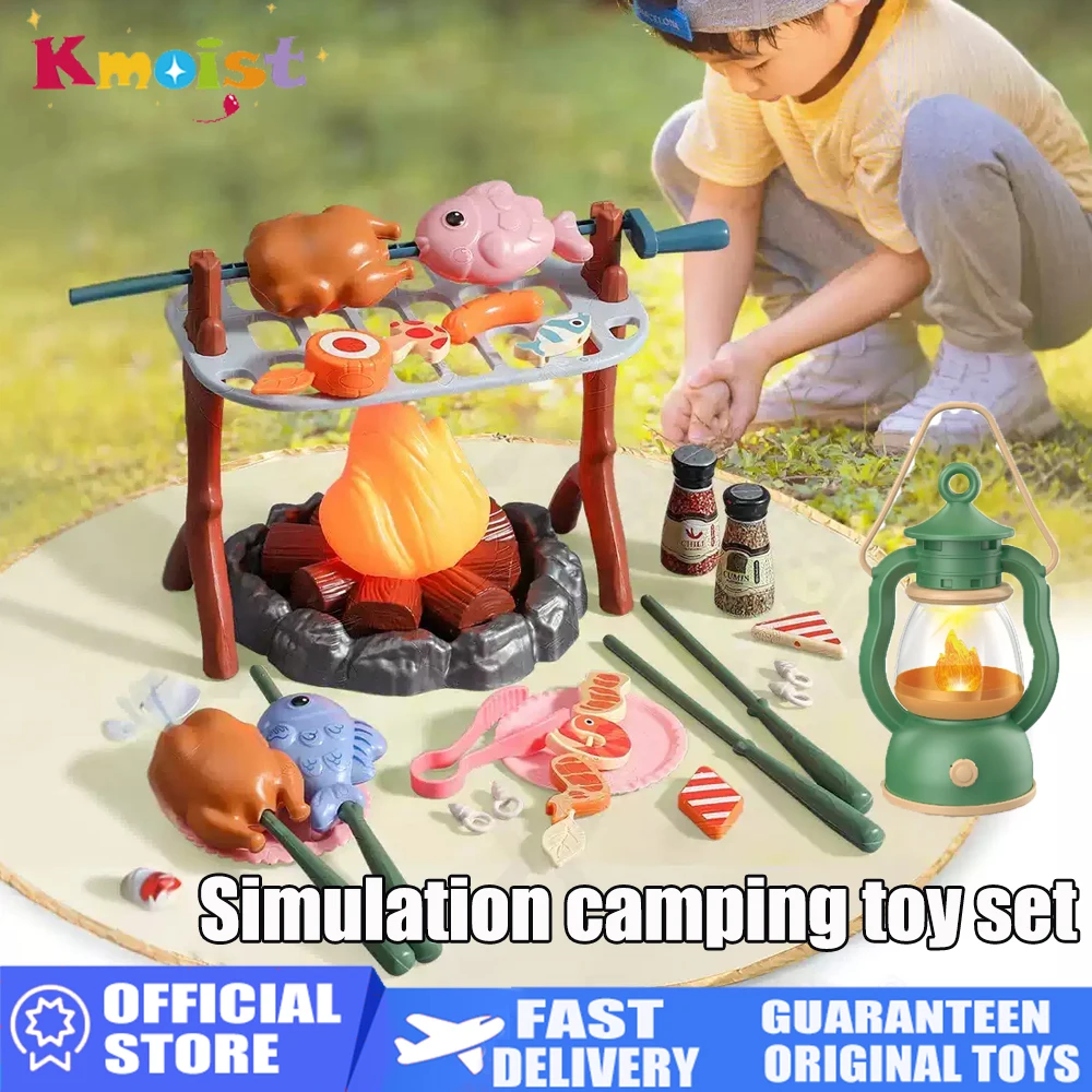 Kids Outdoor Kitchen Diy - 28/26/33/44 pièces bricolage Camping jeu ensemble