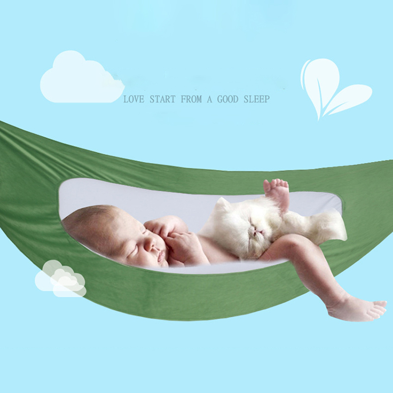 Kids Outdoor Hammock - Hamac en coton pour nouveau-né, lit-balançoire