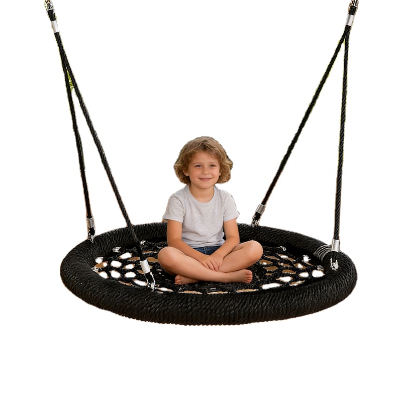 Kids Outdoor Nest Swing - ROPECUBE Balançoire Nid d'Oiseau en Corde