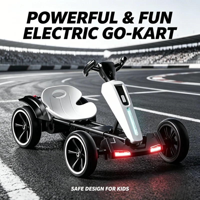 Ride On Toy Car - Kart électrique pliable pour enfants avec