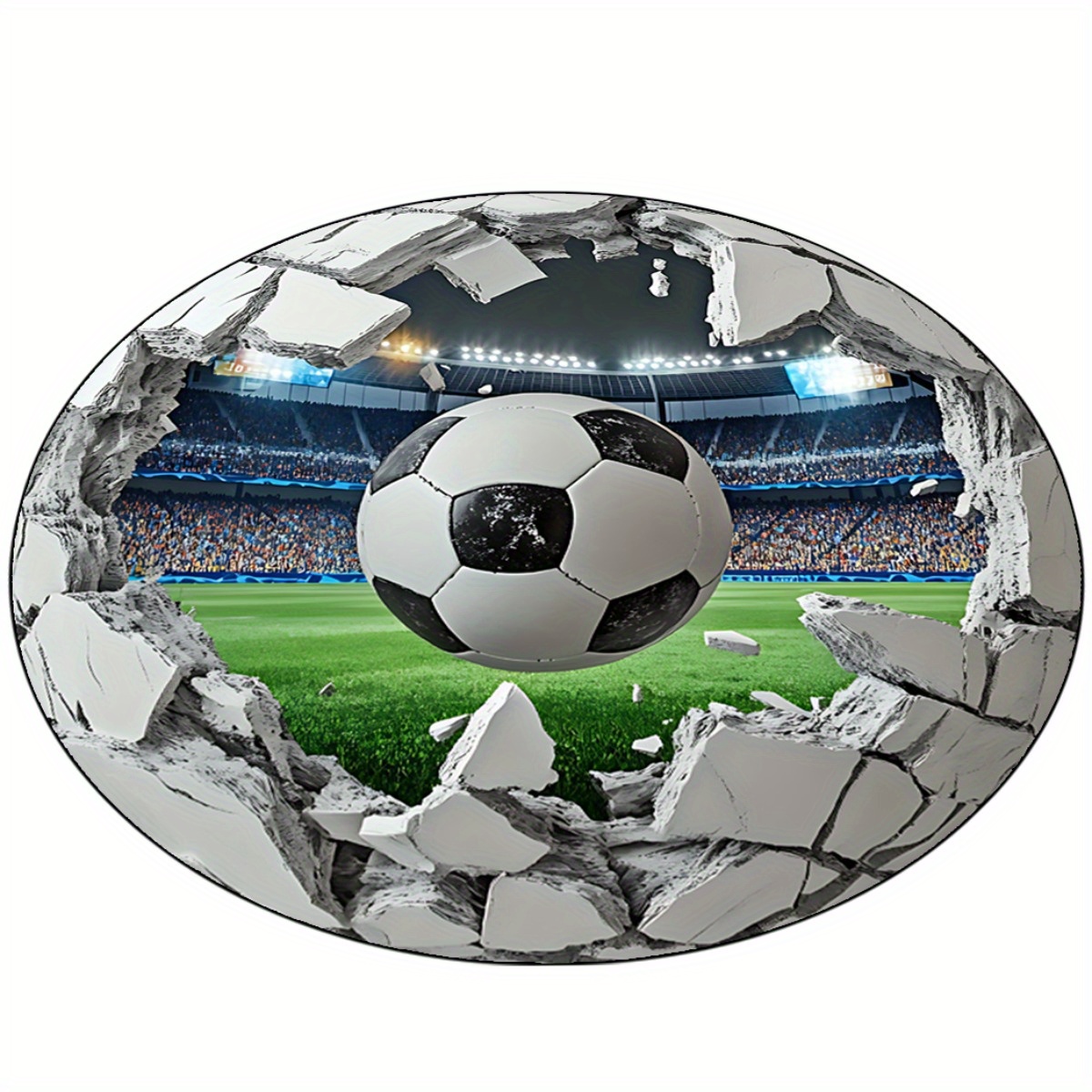 Tapis rond de terrain de footb - Kids Outdoor Mat Waterproof avis et prix