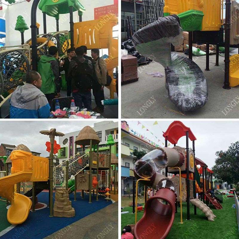 Toboggan en plastique commerci - Kids Outdoor Garden avis et prix