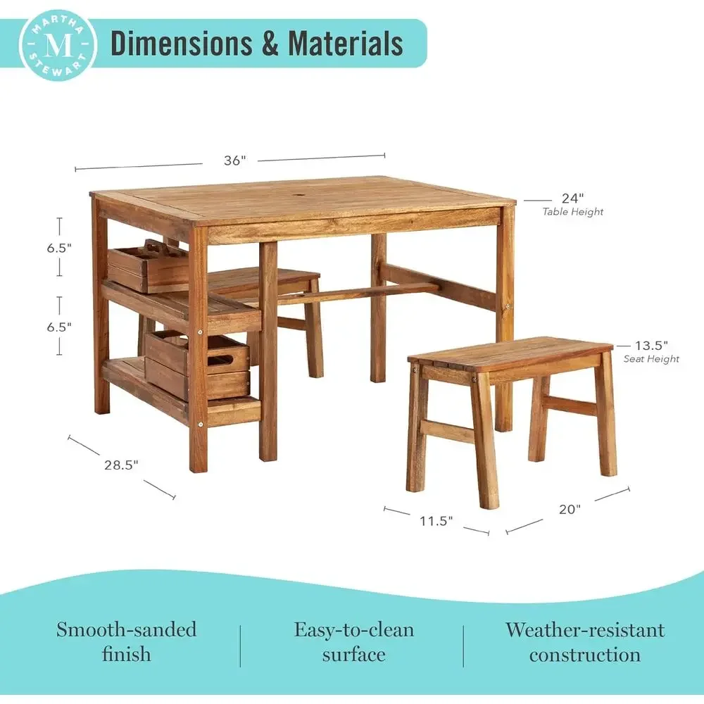 Ensemble Table et 2 Bancs d'Ex - Kids Outdoor Wooden Playset avis et prix