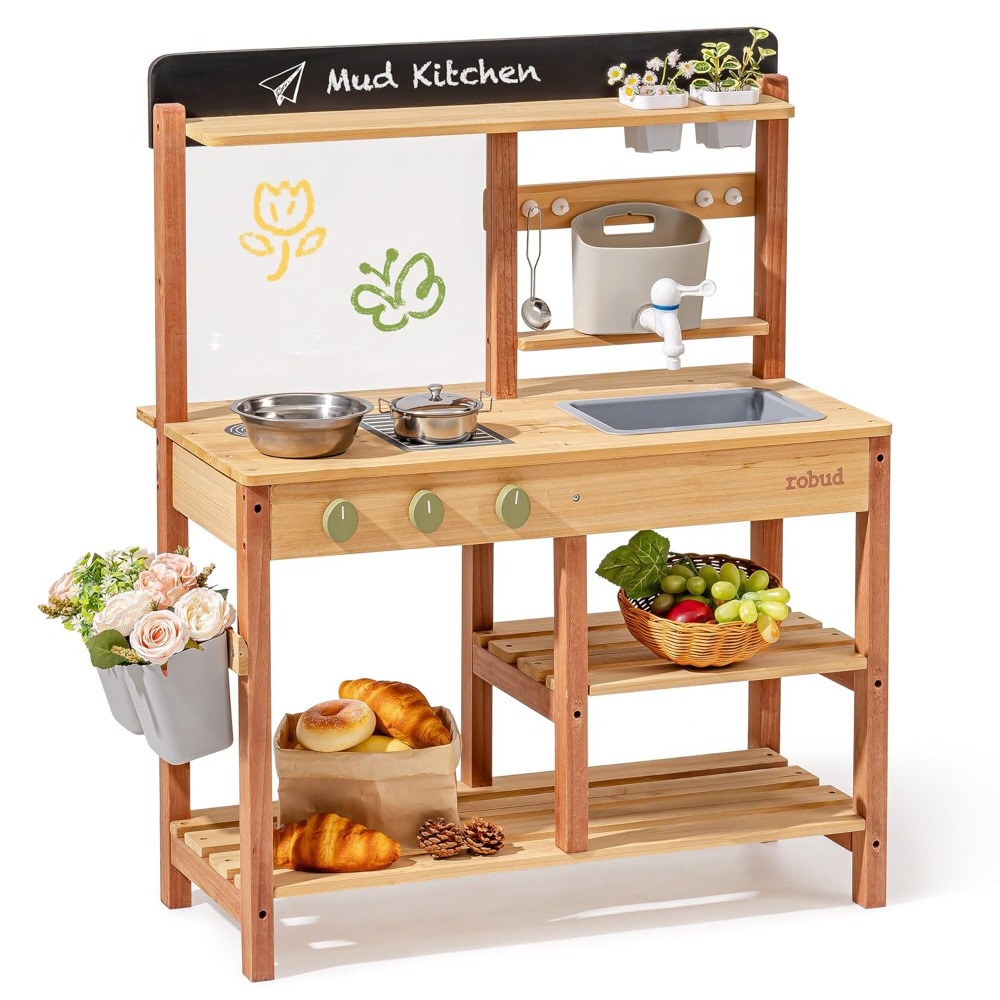 Cuisine en bois pour enfants,  - Kids Outdoor Wooden Playset avis et prix