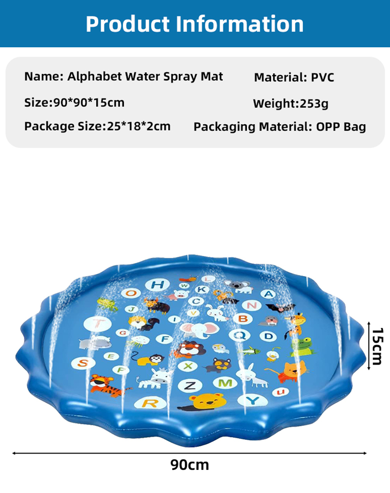 Tapis d'arrosage gonflable alp - Kids Outdoor Water Sprinkler avis et prix