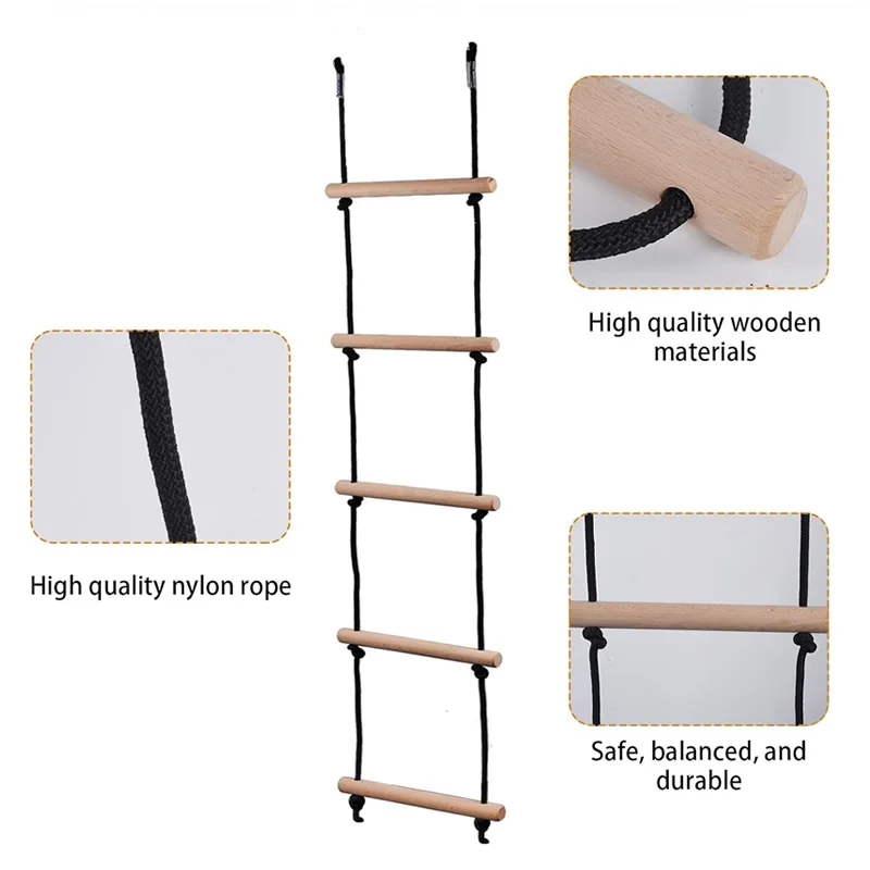 Échelle à cordes d'escalade po - Kids Outdoor Wooden Playset avis et prix